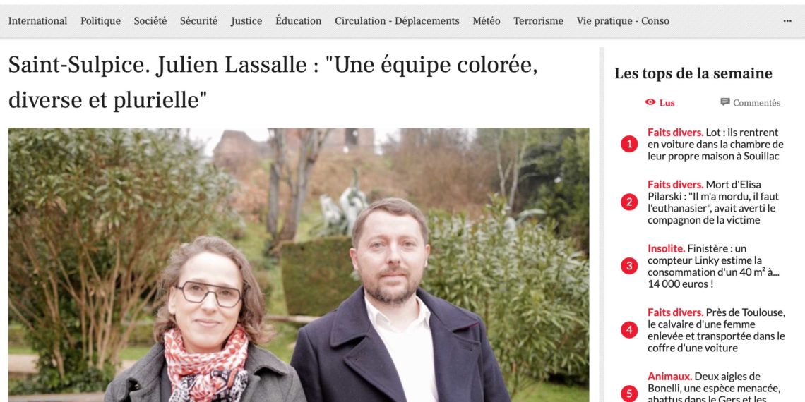 Saint-Sulpice. Julien Lassalle : « Une équipe colorée, diverse et plurielle »