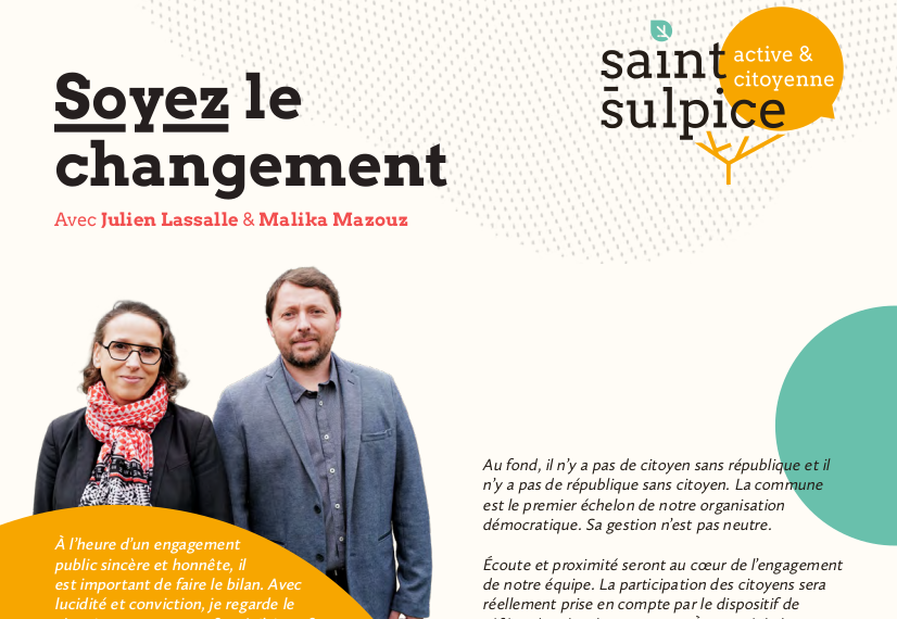 Notre Programme pour Saint-Sulpice.