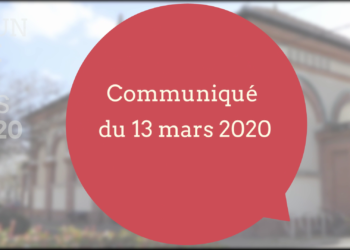 Communiqué du 13 Mars 2020