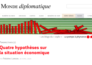 Quatre hypothèses économiques par Frédéric Lordon