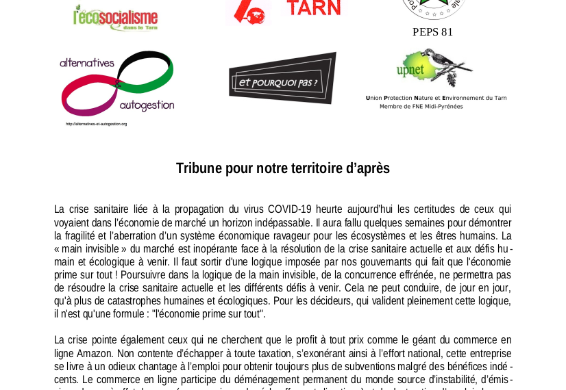 Le territoire d’après