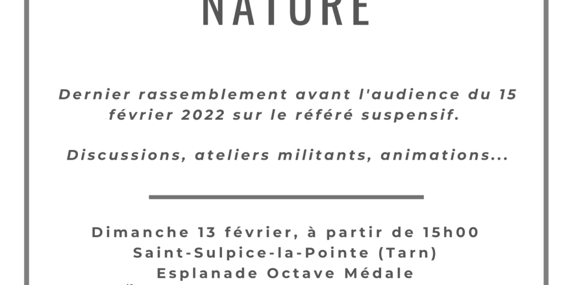 Fête des amoureux de la nature – Dimanche 13 février place du marché – Saint Sulpice