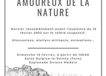 Fête des amoureux de la nature – Dimanche 13 février place du marché – Saint Sulpice