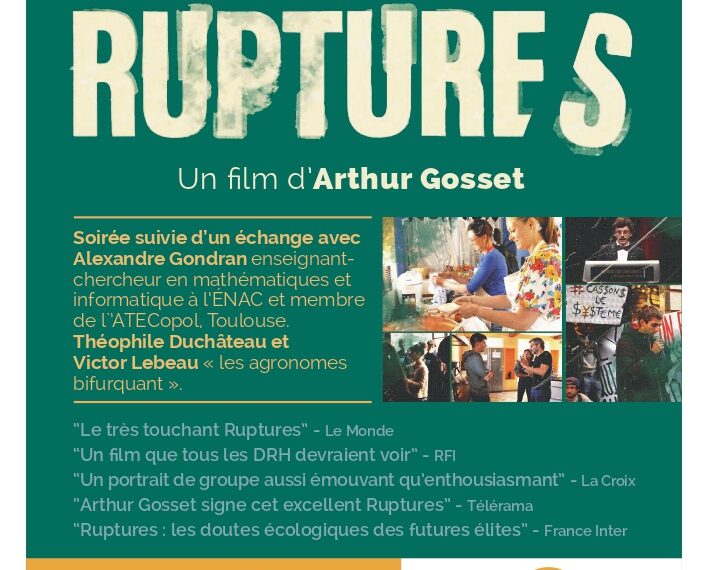 12 MAI SALLE CASSIN CINE-DEBAT FILM « RUPTURES »