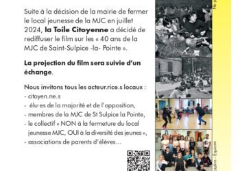 VENDREDI 29 SEPTEMBRE SALLE CASSIN-FILM SUR LES 40 ANS DE LA MJC !
