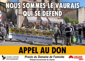 SAINT-SULPICE ACTIVE ET CITOYENNE FAIT UN DON A VAURAIS NATURE ENVIRONNEMENT !